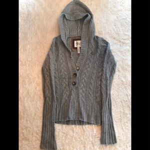 Y2K Abercrombie & Fitch Gray Half Button Up Sweater